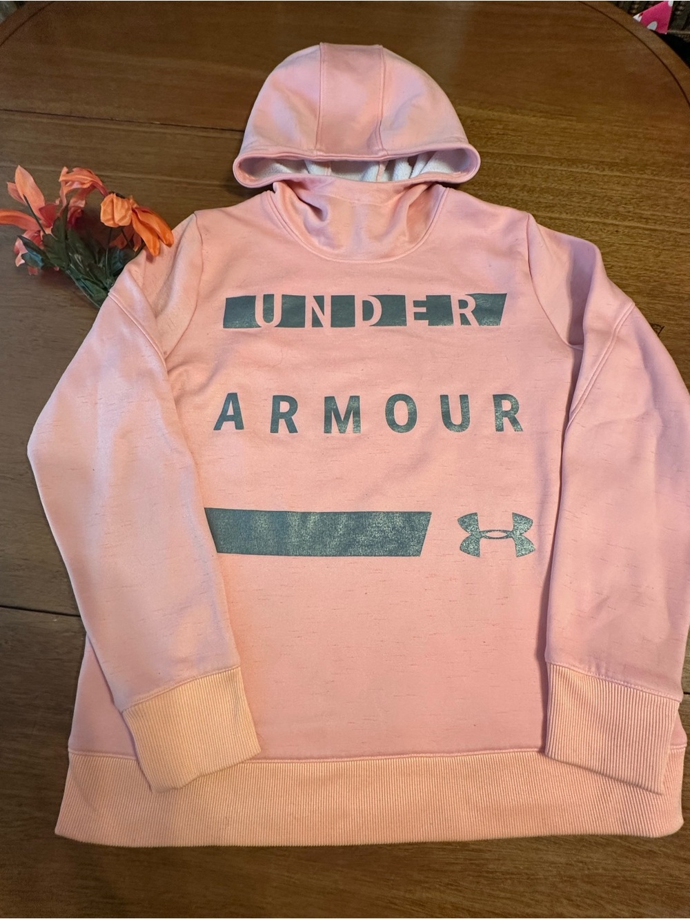 Beautiful Pink Colored Under Armour hoodie! Super soft! In great condition!